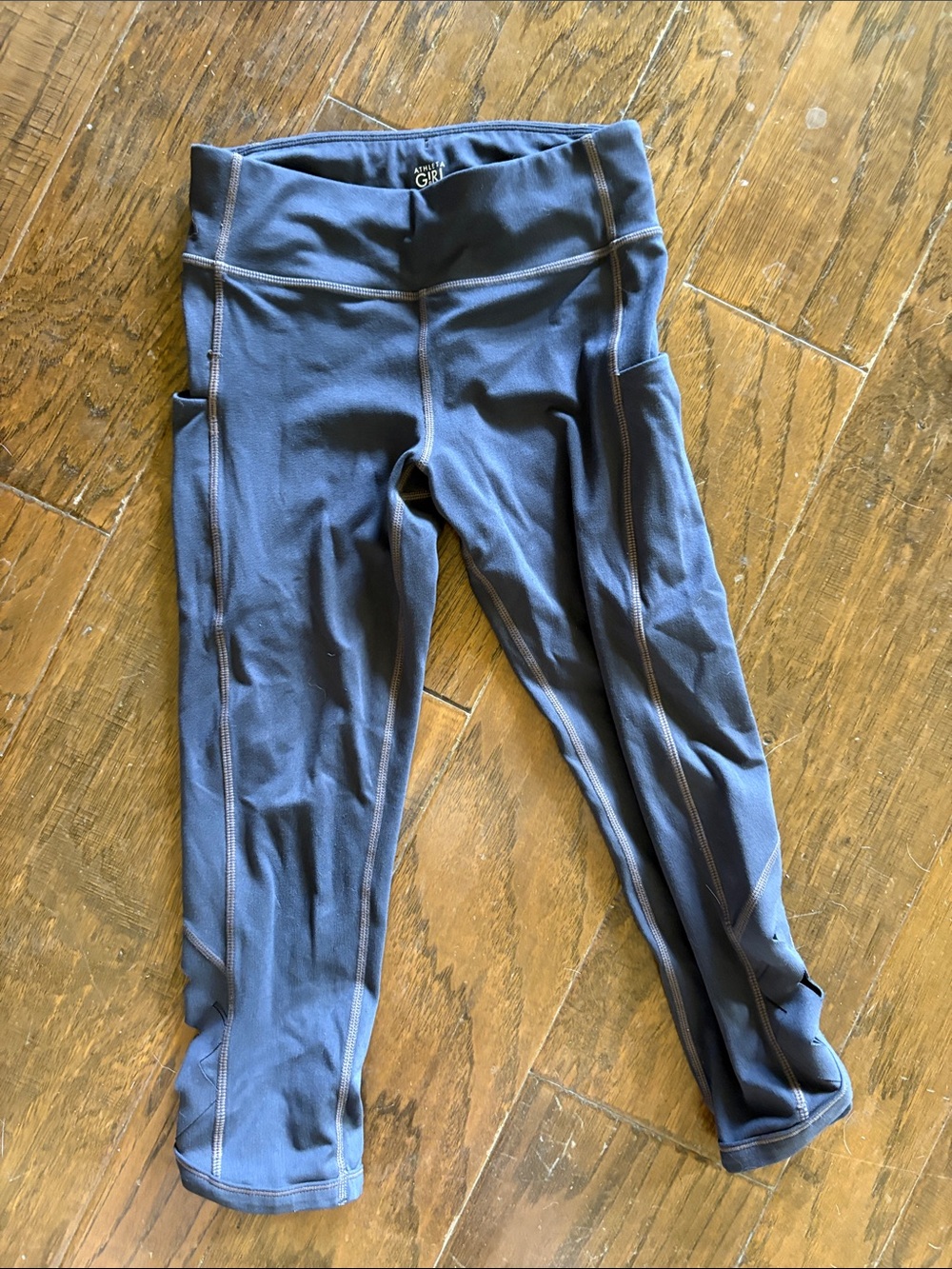 Athleta Girl  Capri Leggings with Contrast stitch